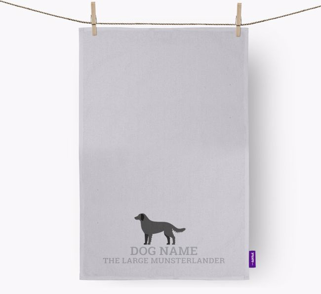 Personalized '{dogsName} The {breedFullName}' Dish Towel